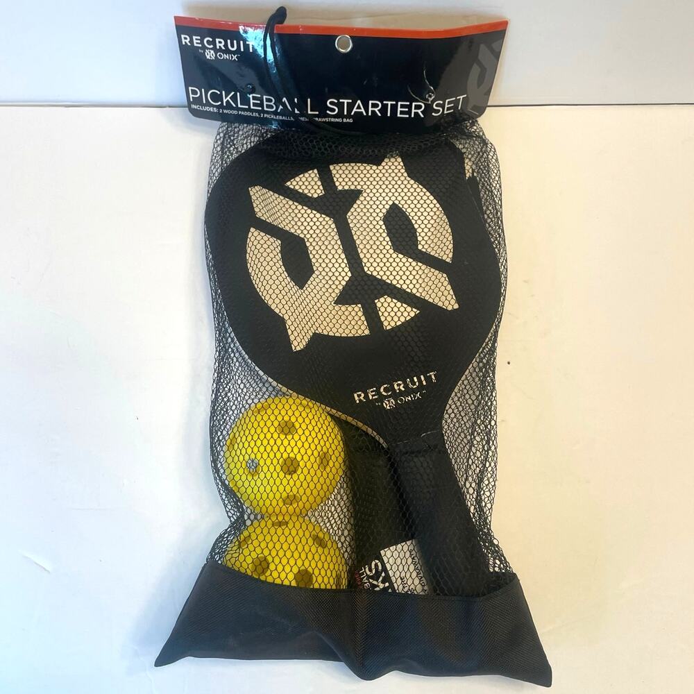 NEW Recruit Pickleball Starter Set Paddles & Ball by ONIX